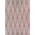 thumbnail image 1 of Couristan 7.5' x 10.75' Red and Ivory Floral Rectangular Outdoor Area Throw Rug, 1 of 1