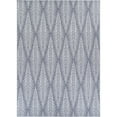 thumbnail image 1 of Couristan 7.5' x 10.75' Gray and Ivory Le Pleine Rectangular Outdoor Area Throw Rug, 1 of 1