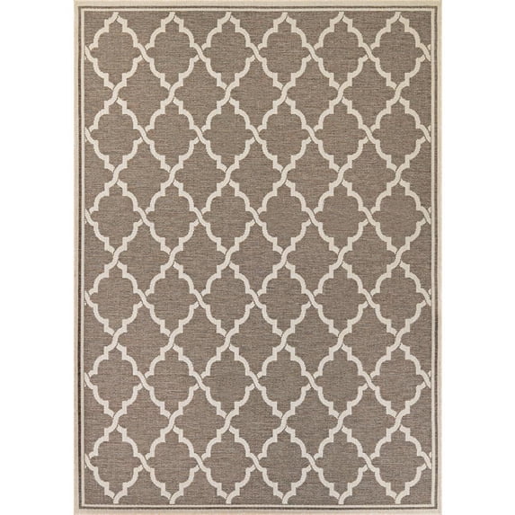 Ocean Port Area Rug, Taupe/Sand ,Rectangle, 7'6" x 10'9"