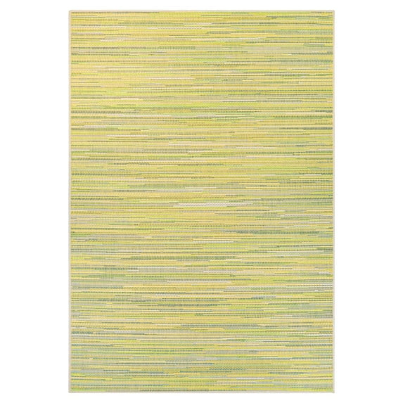 Couristan Monaco Alassio Indoor / Outdoor Area Rug, Sand-Sea Mist-Lemon Yellow, 5'10" x 9'2"