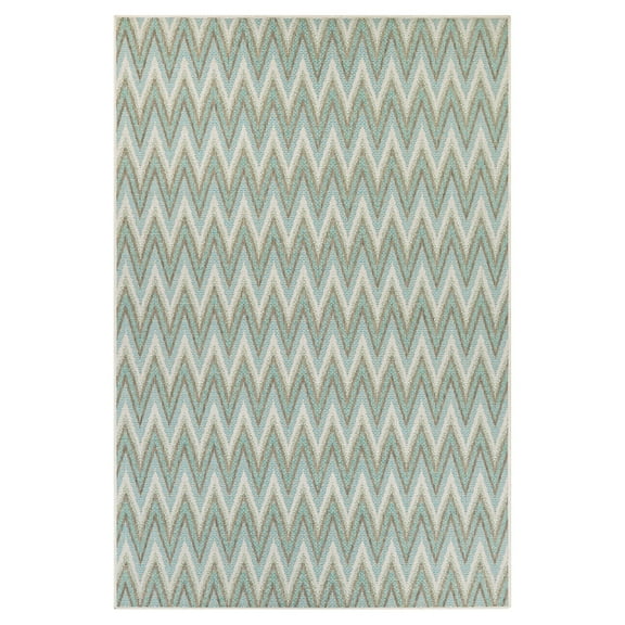 Couristan Monaco Avila, Blue Mist-Ivory Rug