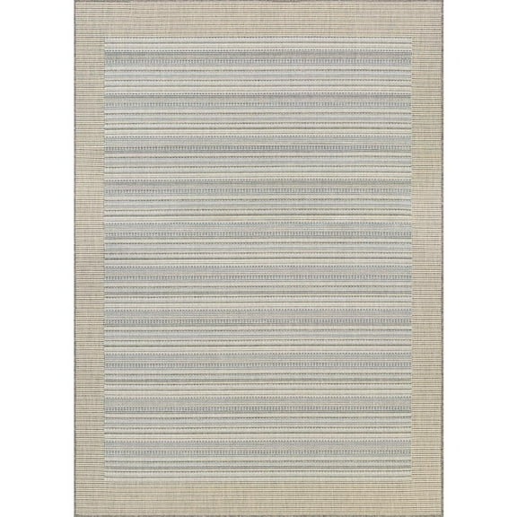 Couristan Monaco Bowline Indoor / Outdoor Area Rug, Cocoa Natural-Ivory, 2'3" x 7'10" Runner