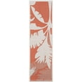 thumbnail image 1 of Couristan Monaco Coastal Flora Indoor / Outdoor Area Rug, Ivory-Orange, 2'3" x 11'9" Runner, 1 of 6
