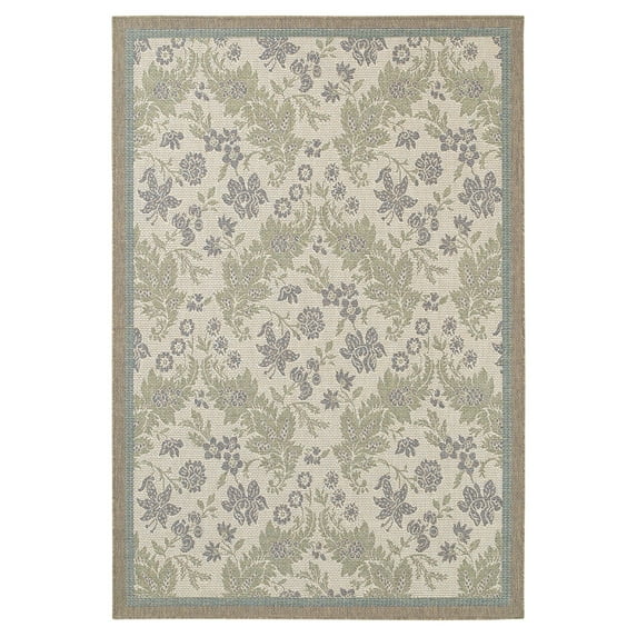 Couristan Monaco Palermo Rug, Champagne, Moss