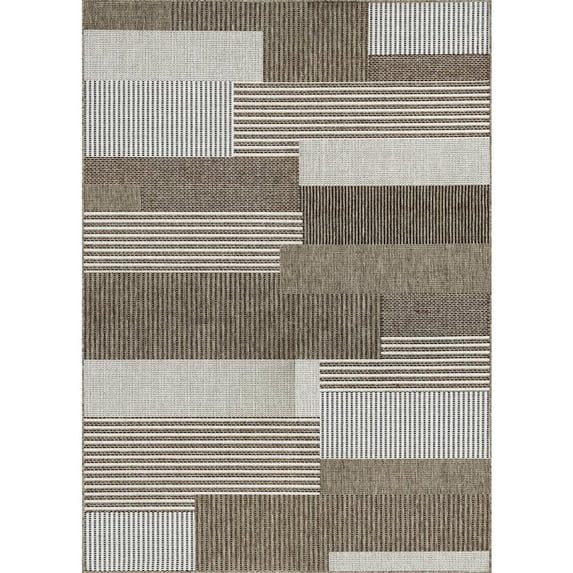 Couristan Starboard Area Rug, Brown/Sand ,Rectangle, 2' x 3'7"