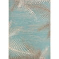 thumbnail image 1 of Tropical Palms Area Rug, Aqua ,Rectangle, 3'9" x 5'5", 1 of 7