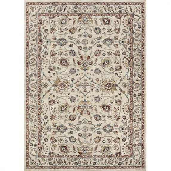 Couristan Monarch Kerman Vase Antique Cream-Red Runner Rug