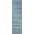 thumbnail image 1 of Couristan Monte Carlo Coastal Breeze 2'3" x 7'10" Runner Ocean and Champagne Outdoor Rug, 1 of 7
