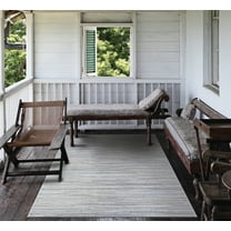 Couristan Monte Carlo Coastal Breeze 5'3" x 7'6" Taupe and Champagne Outdoor Rug