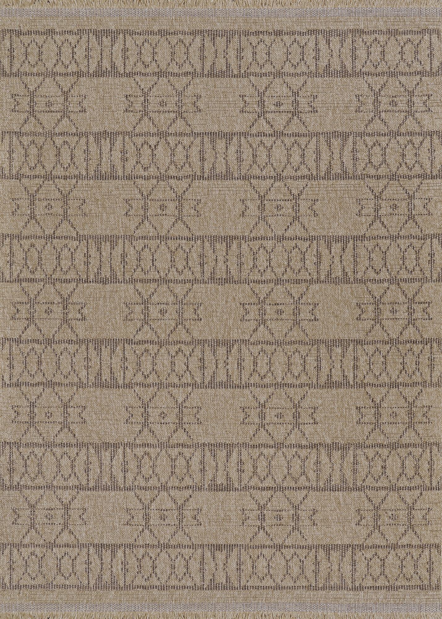 Couristan Naturalistic Adobe Indoor/ Outdoor Area Rug, Natural-Brown, 2'7" x 9'10" Runner