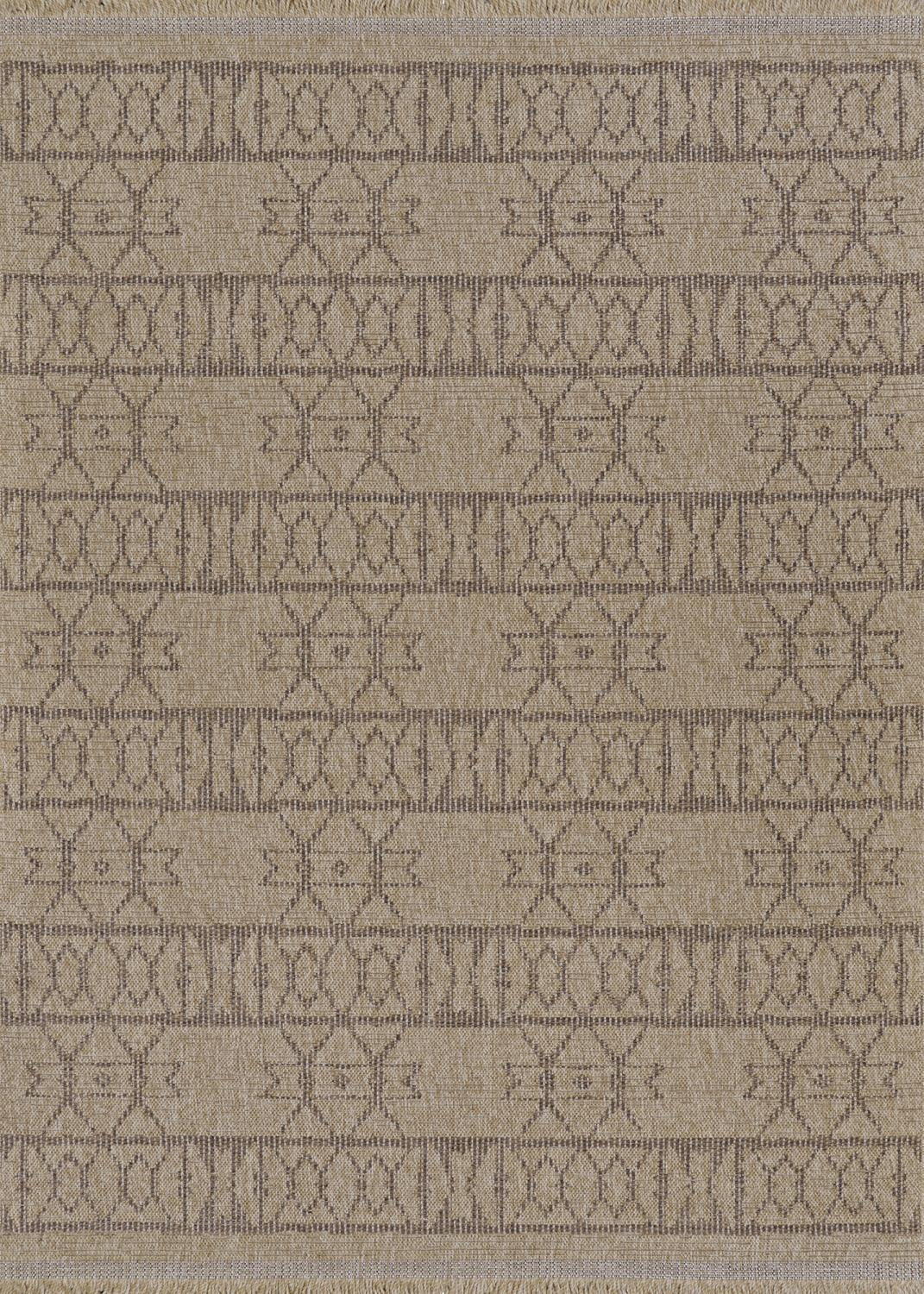 Adobe 3704 Natural-Brown Outdoor Area Rug, 5'3" x 7'6"