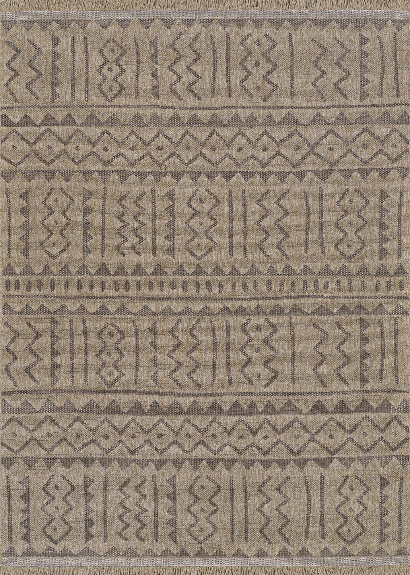 Couristan Naturalistic Moroccan Indoor/ Outdoor Area Rug, Natural-Brown, 2'7" x 9'10" Runner