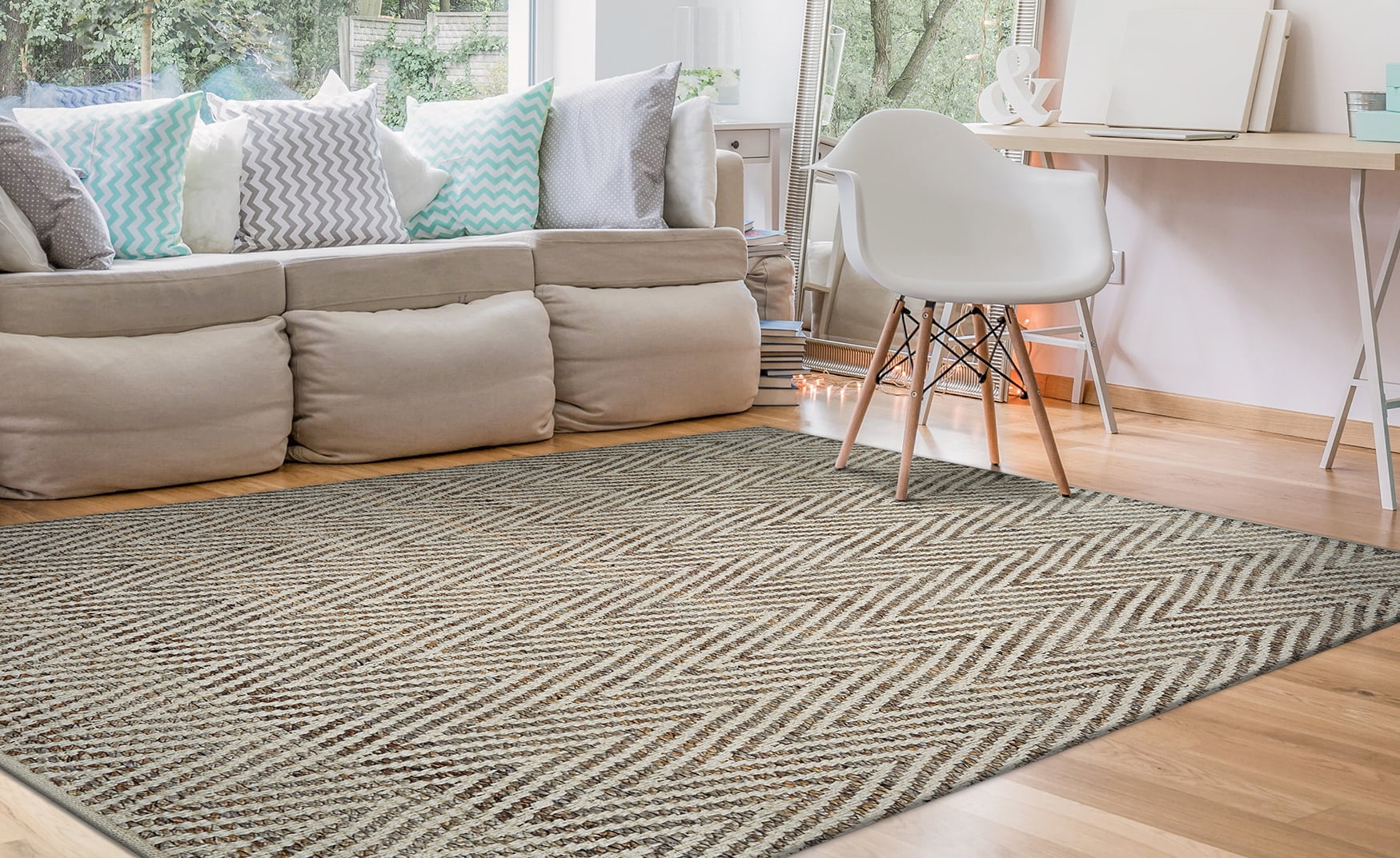 Couristan Nature's Elements Foothills, Straw-Timber Rug, Multiple Sizes ...