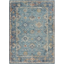 Couristan Nostalgia Antique Oushak Area Rug, Denim, 5'3" x 7'6"