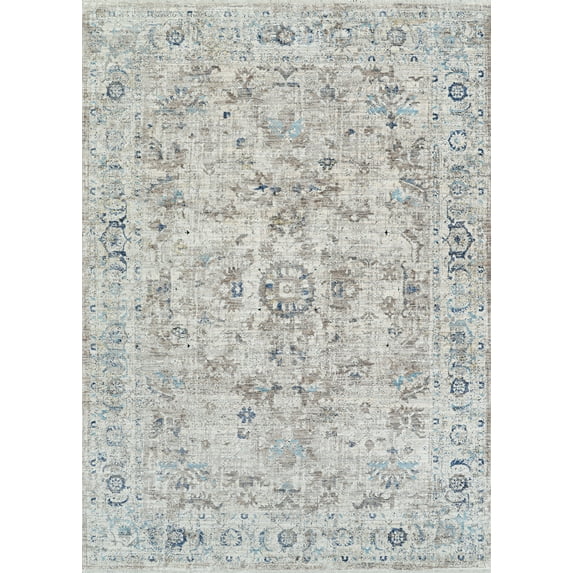 Couristan Nostalgia Garden Palace Area Rug, Antique Cream, 5'3" x 7'6"