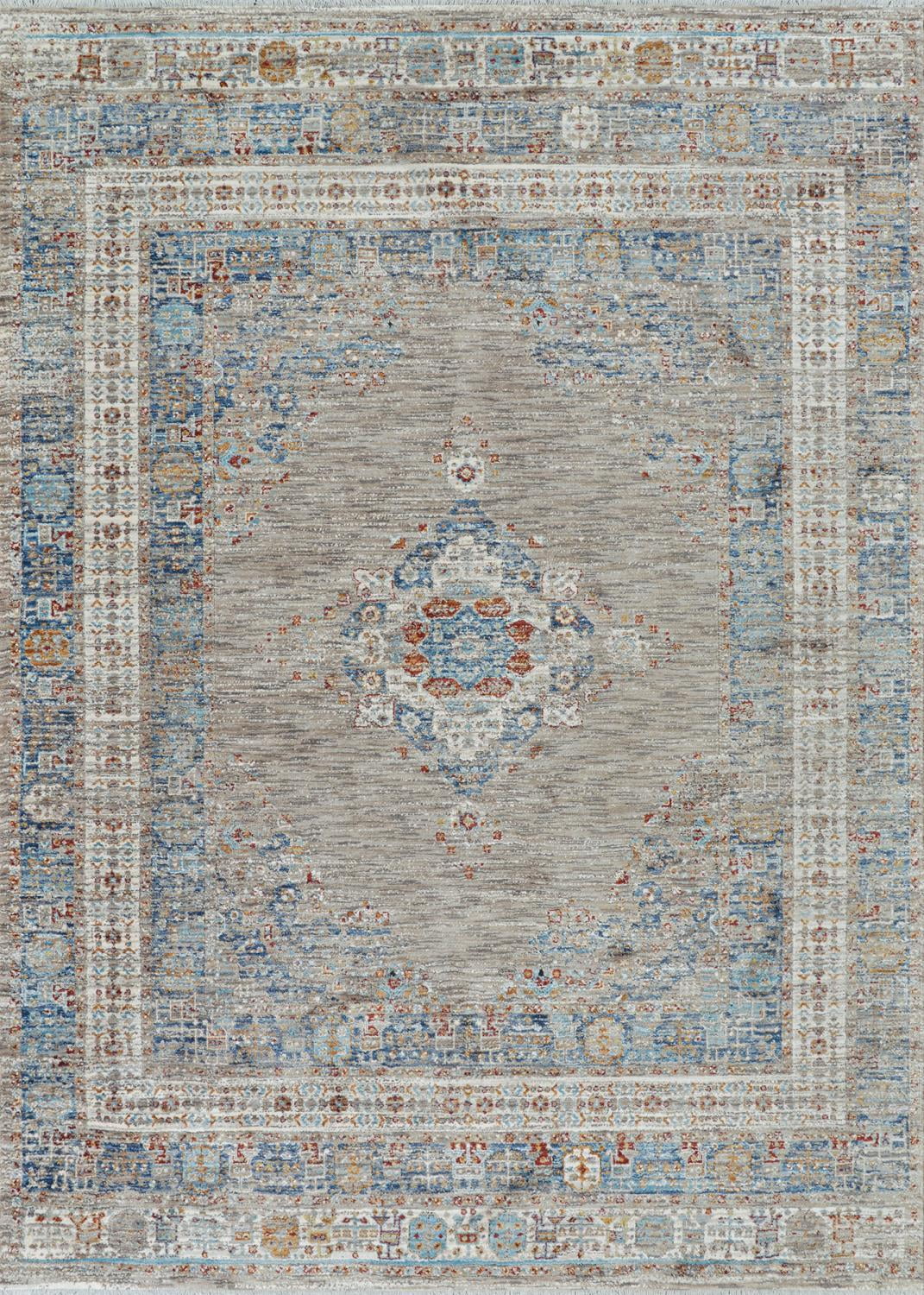 Couristan Nostalgia Hamadan Area Rug, Tawny-Denim, 6'6" x 9'6"