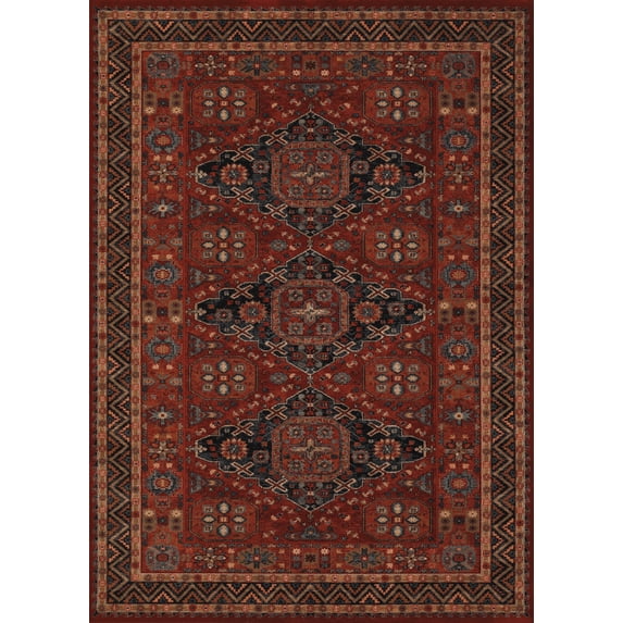 couristan old world classics kashkai framed floral wool rug