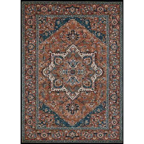 Couristan Old World Classics Antique Mashad Wool Area Rug, 9'10" x 13'9", Burnished Clay