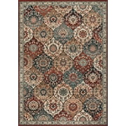 Couristan Old World Classics Royal Baktiari Wool Area Rug, Antique Red, 5'3" x 7'6"