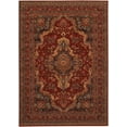 thumbnail image 1 of Couristan Kerman Medallion- Burgundy  7'10" X 11'2", Area Rug, 1 of 5