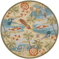 thumbnail image 1 of Couristan Outdoor Escape Cocoa Beach Indoor/Outdoor Area Rug, 7'10" Round, Sand, 1 of 6