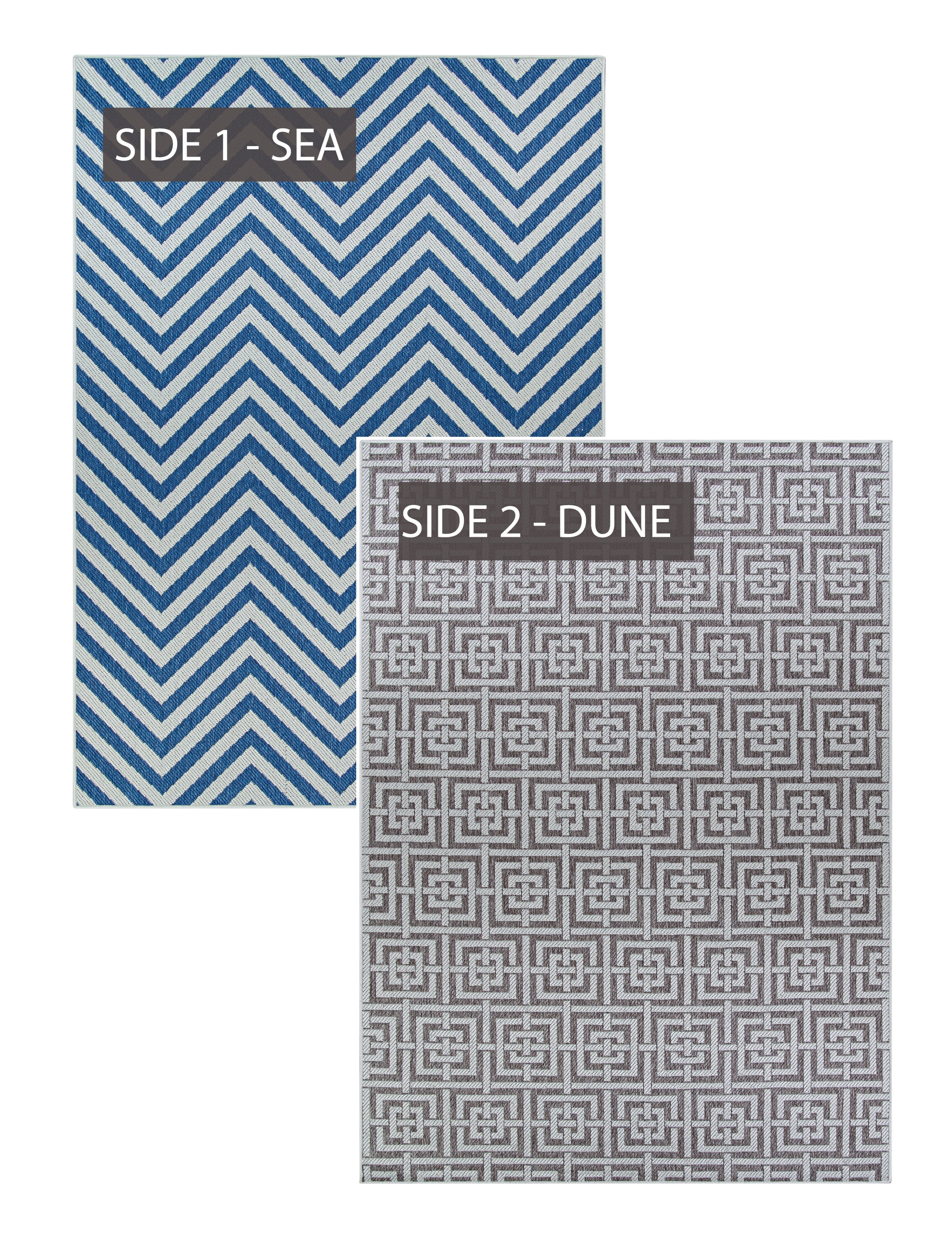 Couristan Outdurable Seaport Sea & Dune Indoor, Outdoor Area Rug