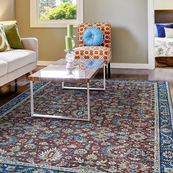 Couristan Pasha Kerman Cabernet Area Rug
