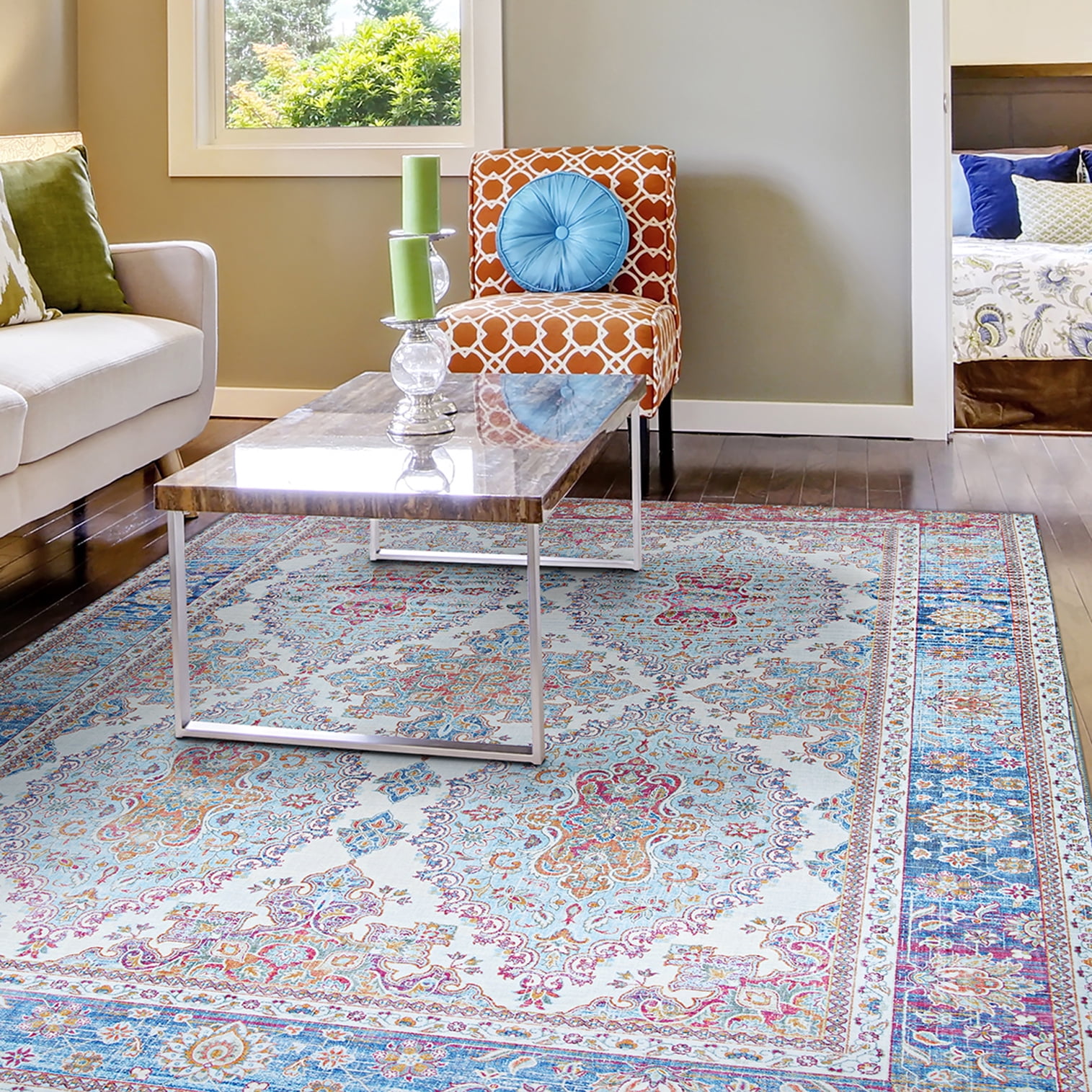 Couristan Pasha Persepolis Twilight Area Rug