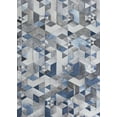 thumbnail image 1 of Couristan Prairie Falsterbo Denim Printed Faux Cowhide Area Rug&nbsp;, 1 of 4
