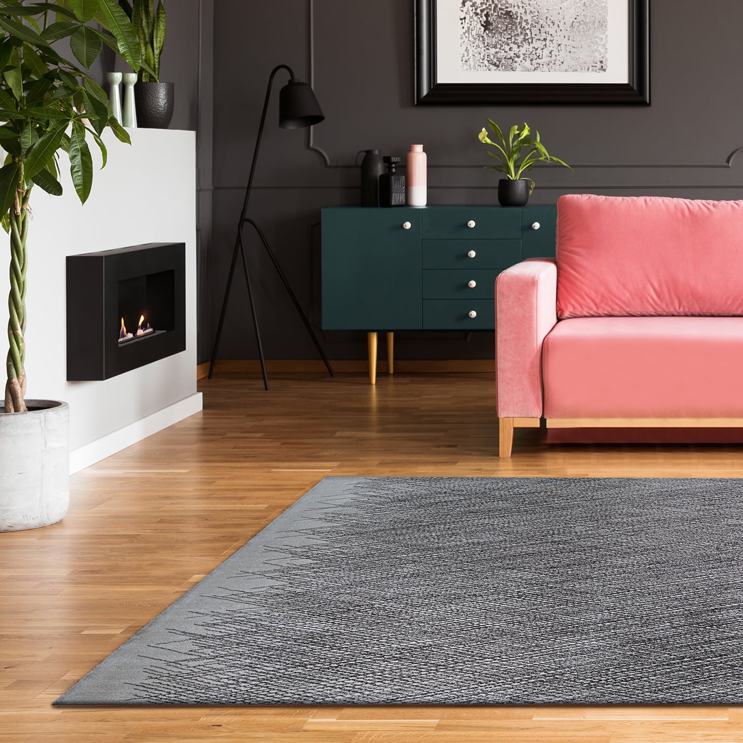 Radiance Kobicha Synthetic Stain-Resistant Area Rug 2' x 3'11"