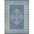 thumbnail image 1 of Couristan 7.5' x 10.75' Blue and Yellow Rectangular Polypropylene Area Throw Rug, 1 of 3