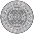 thumbnail image 1 of Couristan 8.5' Gray and White Round Polypropylene Area Throw Rug, 1 of 3