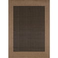 thumbnail image 1 of Couristan 2.25' x 7.75' Checkered Rectangular Area Throw Rug Runner - Brown and Black, 1 of 7