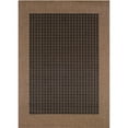 thumbnail image 1 of Couristan Recife Checkered Field Indoor / Outdoor Area Rug, Black- Cocoa, 3'9" x 5'5", 1 of 10