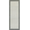 thumbnail image 1 of Couristan 2.25' x 7.75' Flatwoven Checkered Rectangular Area Throw Rug Runner - Gray and White, 1 of 6