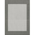 thumbnail image 1 of Couristan 5.25' x 7.5' Flatwoven Checkered Rectangular Area Throw Rug - Gray and White, 1 of 6