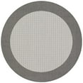 thumbnail image 1 of Couristan Checkered Field Area Rug, Grey/White ,Round, 7'6" x 7'6", 1 of 6