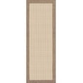 thumbnail image 1 of Couristan Recife Checkered Field Indoor / Outdoor Area Rug, Natural- Cocoa, 2'3" x 7'10" Runner, 1 of 6