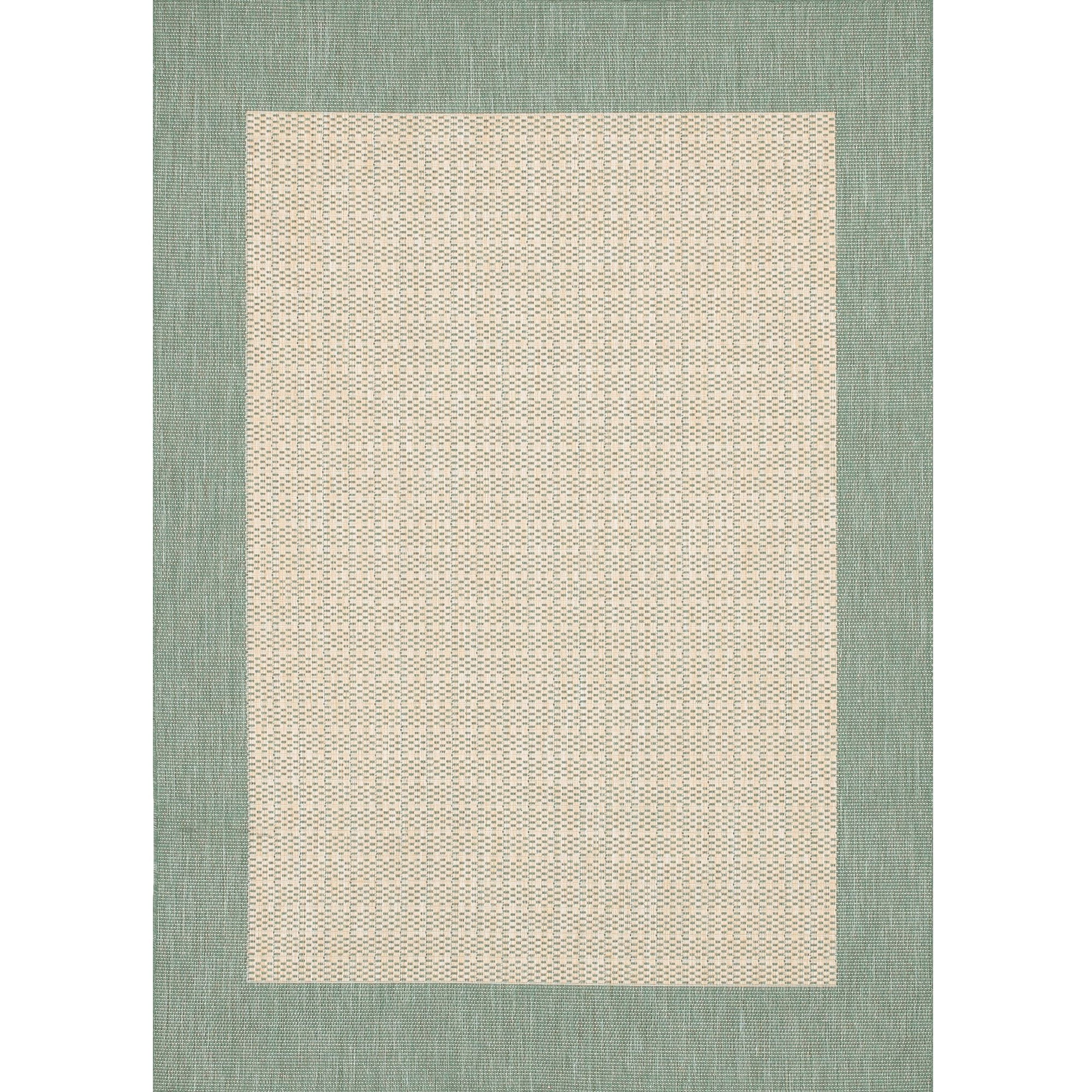 Elysian Gray Rectangular Easy-Care Reversible Outdoor Rug - 90" x 129"