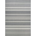 thumbnail image 1 of Couristan Recife Gazebo Stripe 6'2" X 9'2" Ivory- Silver Outdoor Rug, 1 of 5