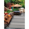 thumbnail image 1 of Couristan 3.75' x 5.5' Striped Indoor Outdoor Area Throw Rug - Gray, 1 of 6