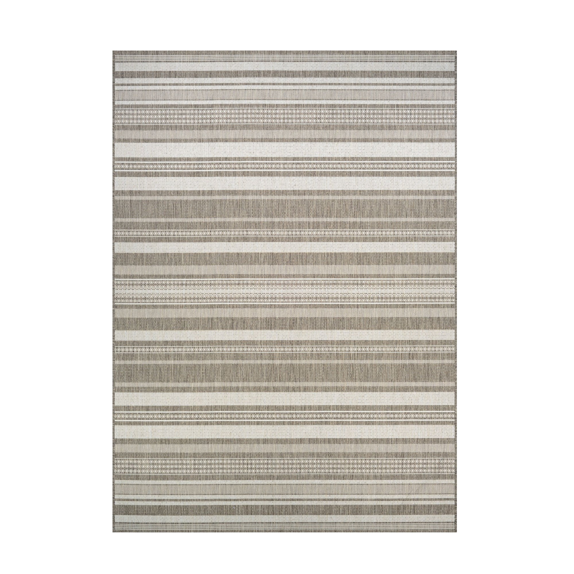 Couristan 2' x 3.5' Brown Striped Rectangular Area Throw Rug - Walmart.com