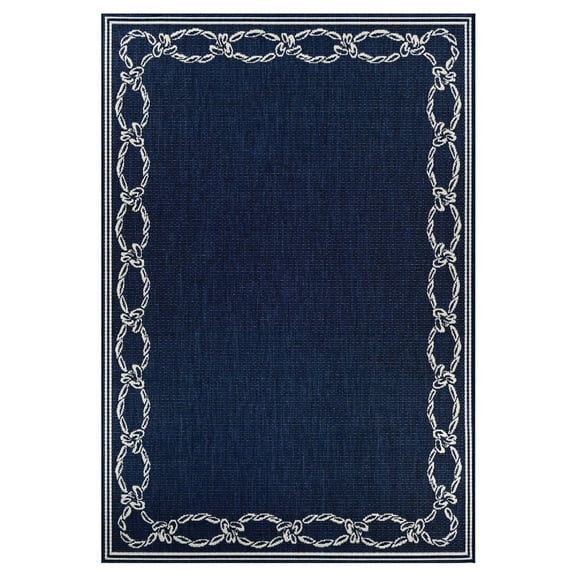 Couristan 5.25' x 7.5' Indigo Rectangular Area Throw Rug