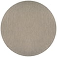 thumbnail image 1 of Couristan Recife Saddle Stitch 7'6" Round Ivory- Taupe Outdoor Rug, 1 of 5