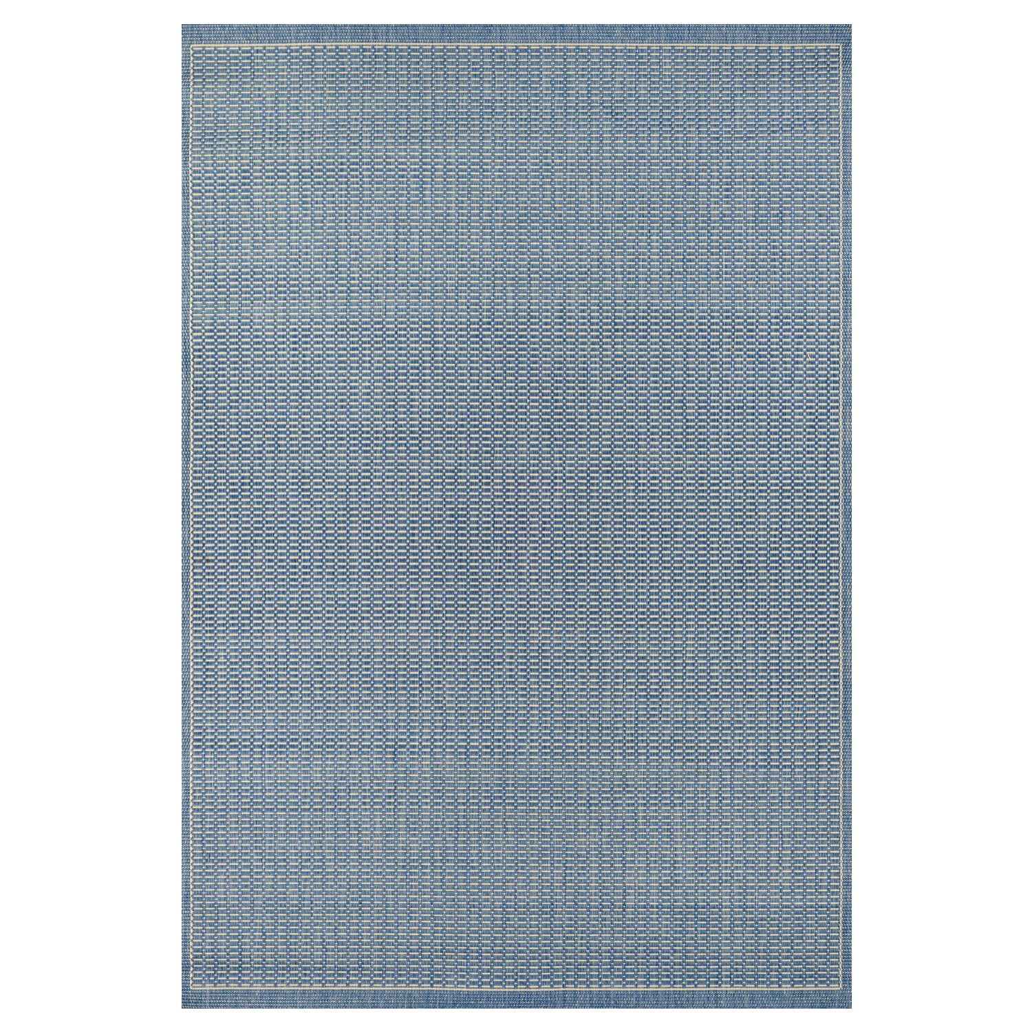 Recife Champagne-Blue Synthetic 3'9" x 5'5" Flatwoven Area Rug