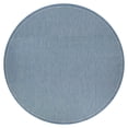 thumbnail image 1 of Couristan 8.5' Blue Round Saddlestitch Rug, 1 of 6