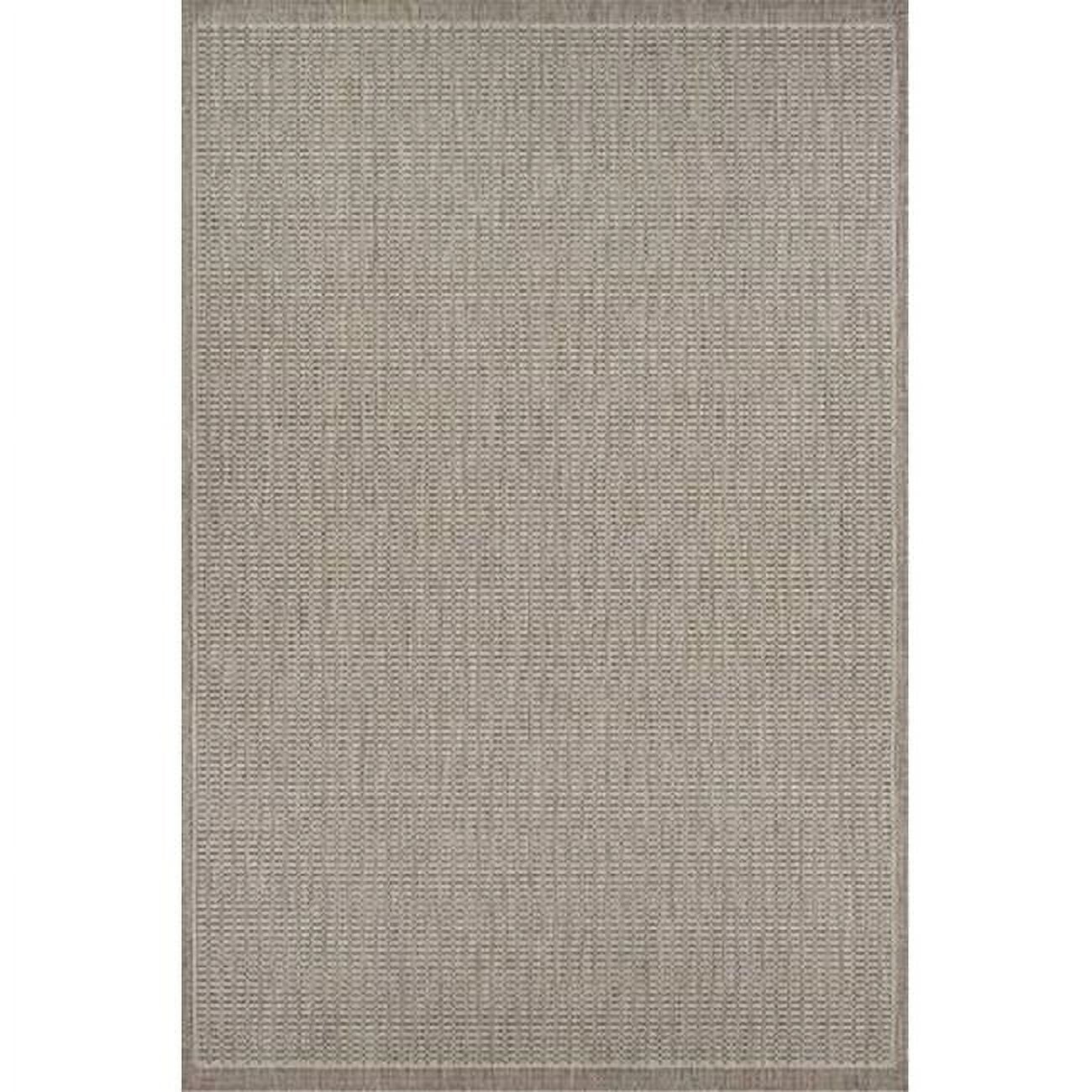 Champagne Taupe Flat Woven Rectangular Indoor/Outdoor Rug