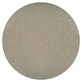 thumbnail image 1 of 8.5' Brown Round Saddlestitch Rug, 1 of 6