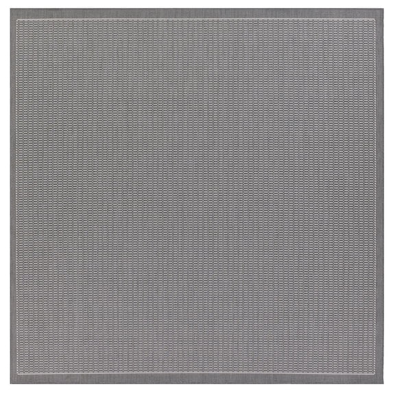 Couristan 7.5' Gray Square Saddlestitch Rug