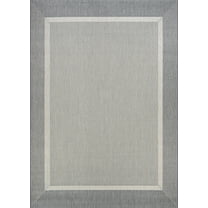 Couristan Recife Stria Texture 6'2" X 9'2" Ivory- Silver Outdoor Rug